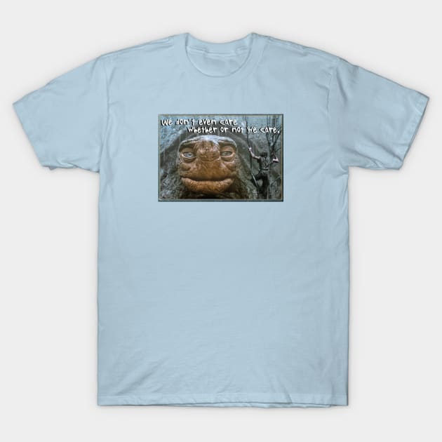 We Don't Even Care Whether or Not We Care T-Shirt by The Neverending Story